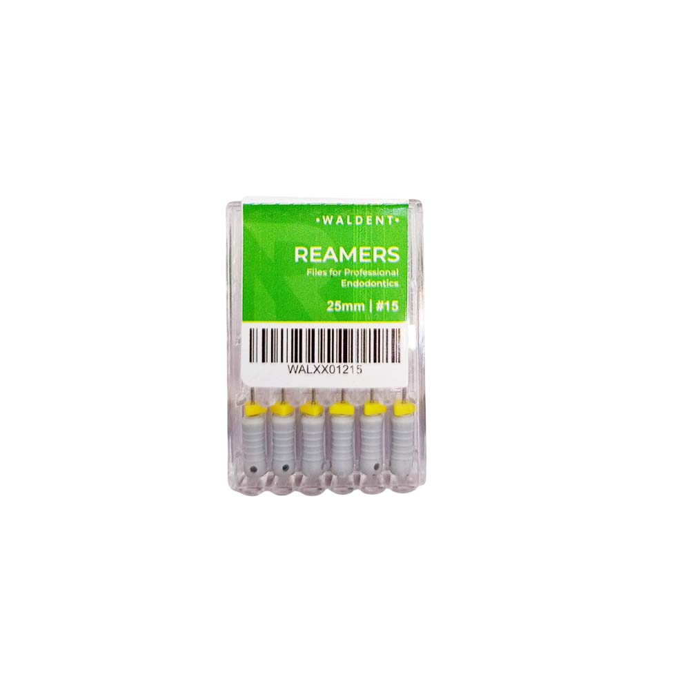 Waldent Reamers 25mm # 15 (Pack of 6)
