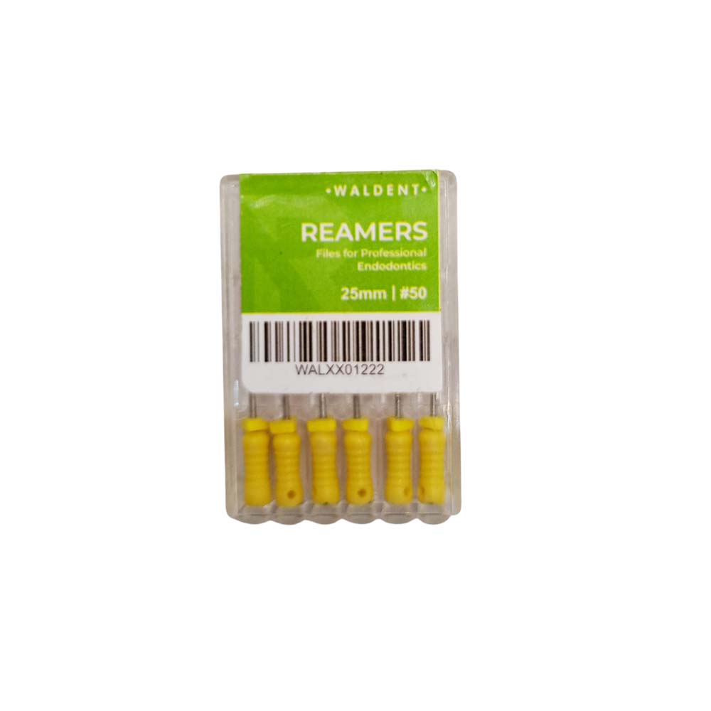 Waldent Reamers 25mm # 50 (Pack of 6)