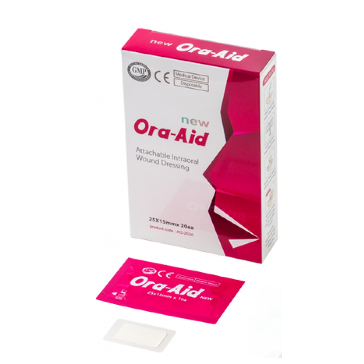 Ora-Aid Attachable Intra-oral Wound Dressing 