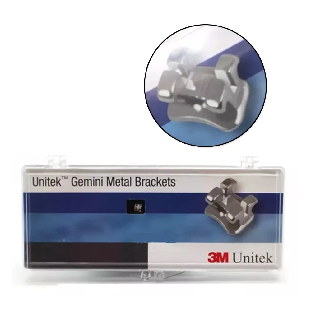 3M Unitek Gemini Metal Twin Brackets Cuspid Hook Mbt - 0.022 5x5 (119-142)