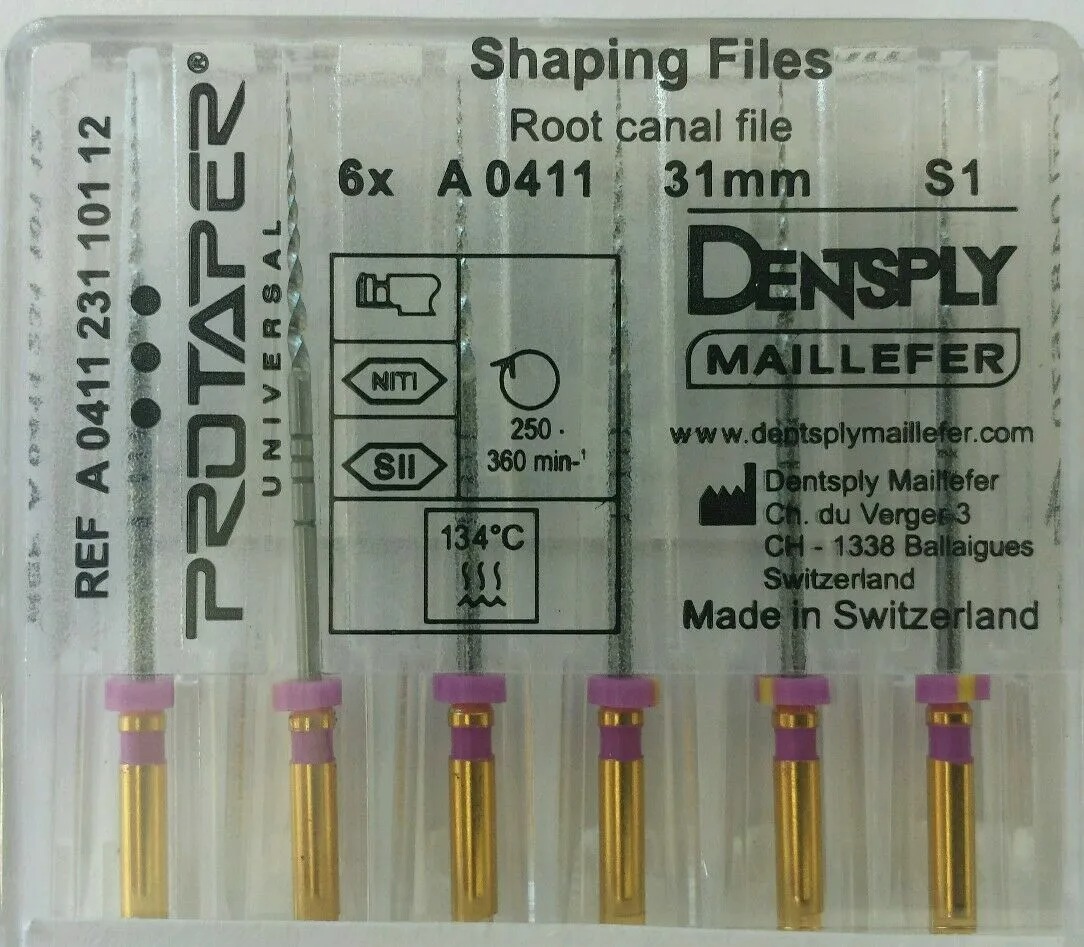 Dentsply Protaper Gold Rotary Files 31mm S1