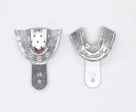 Jinguang Dentulous Perforated Aluminium Impression Trays (Pack of 10)