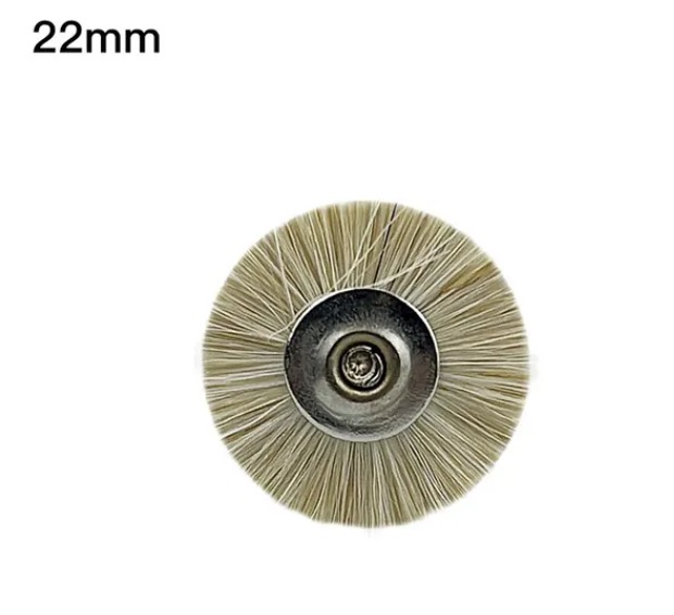 Jinguang White Denture Polishing Wool Brush HP - 22mm