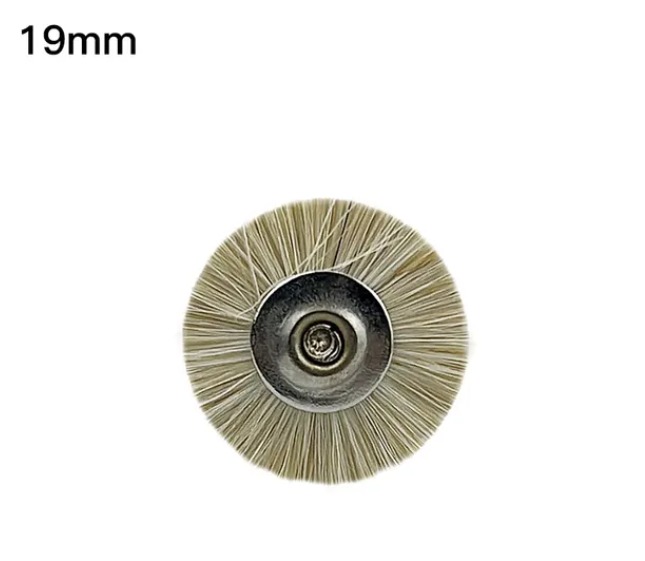 Jinguang White Denture Polishing Wool Brush HP - 19mm