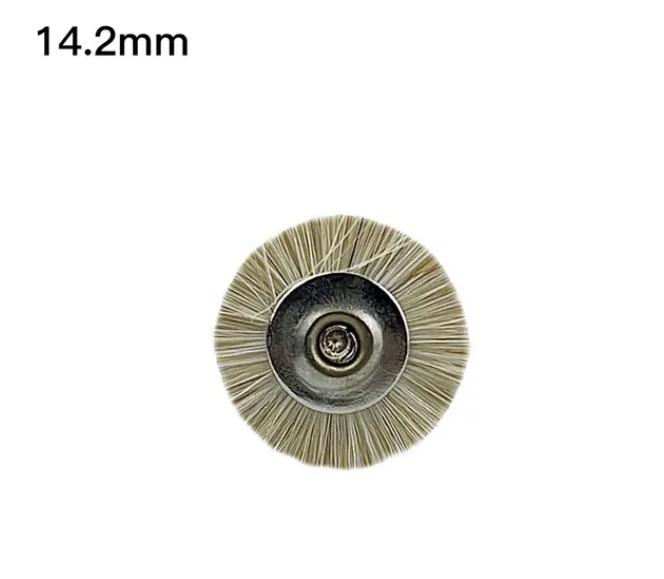 Jinguang White Denture Polishing Wool Brush HP - 14.2mm