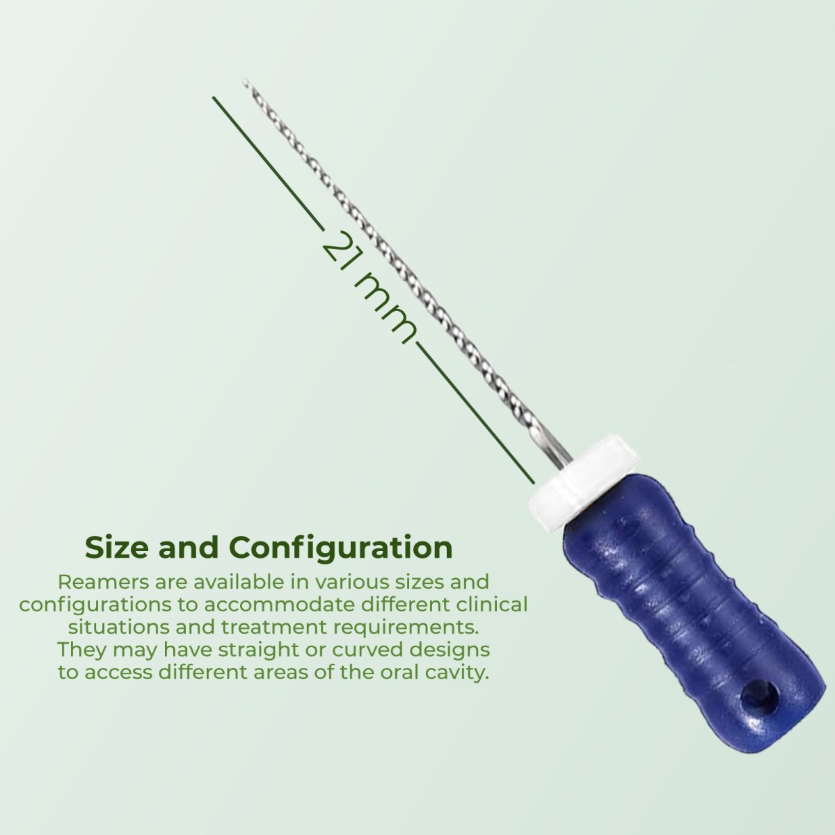 Waldent Reamers 21mm (Pack of 6)