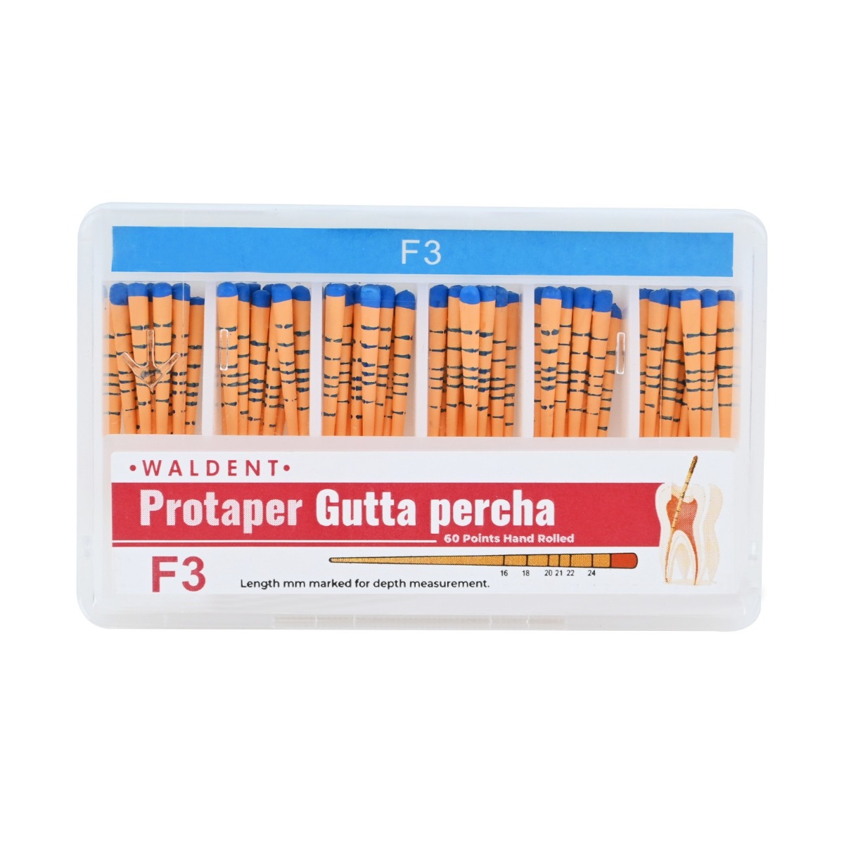 Waldent Gutta Percha Points Protaper (Length Marked) #F1-F3