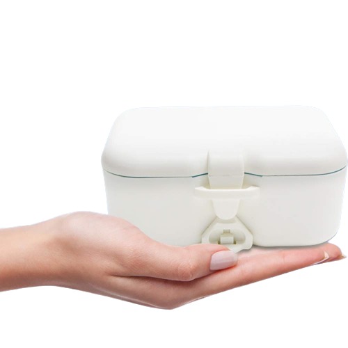 Dr Denti Denture Case With Brush & Mirror