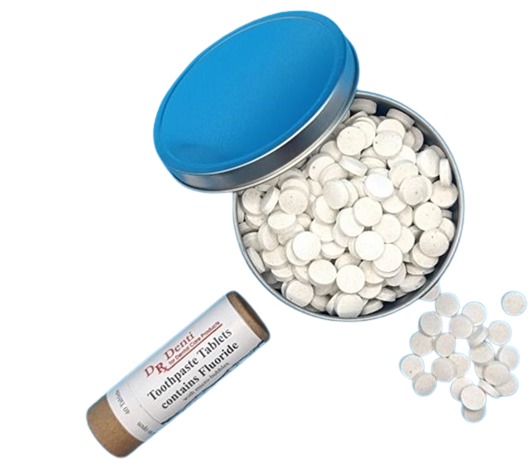 Dr Denti Toothpaste Tablets - Fluoridated (40 Tablets)
