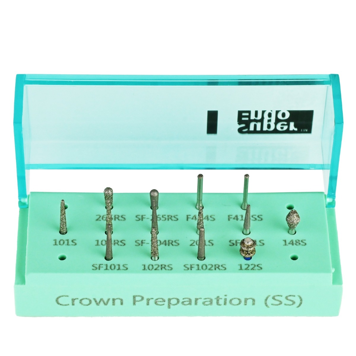 Superendo Crown Preparation Short Shank Diamond Bur Kit (For Paediatric Patient Only)
