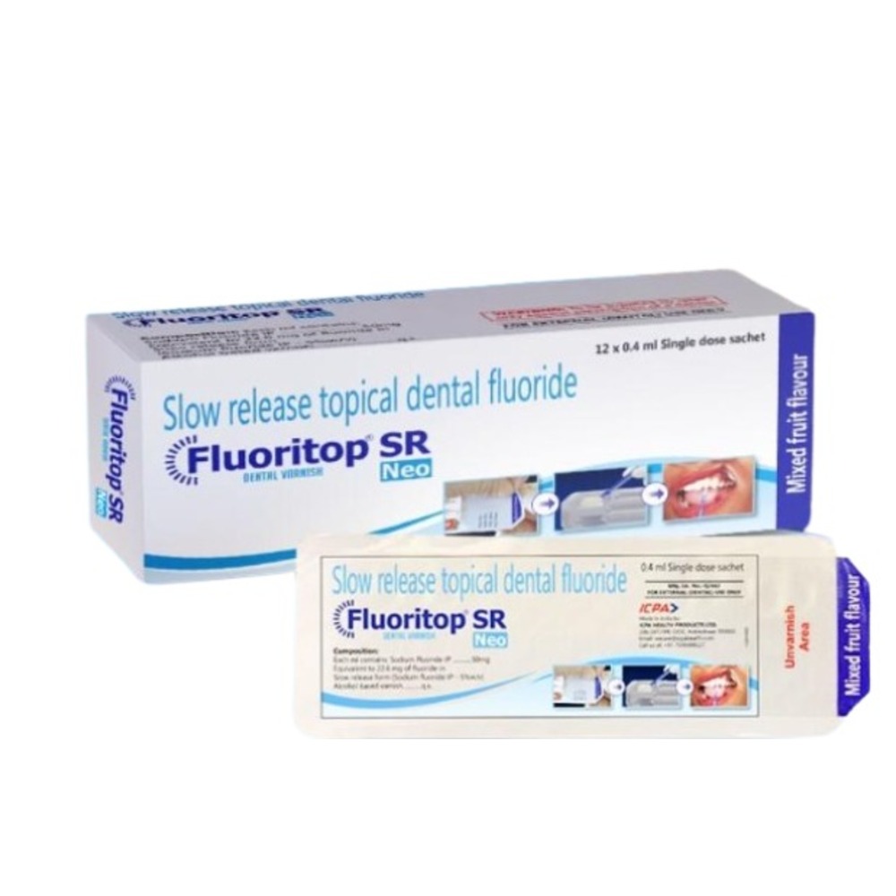ICPA Fluoritop SR Neo Dental Varnish - Pack of 12