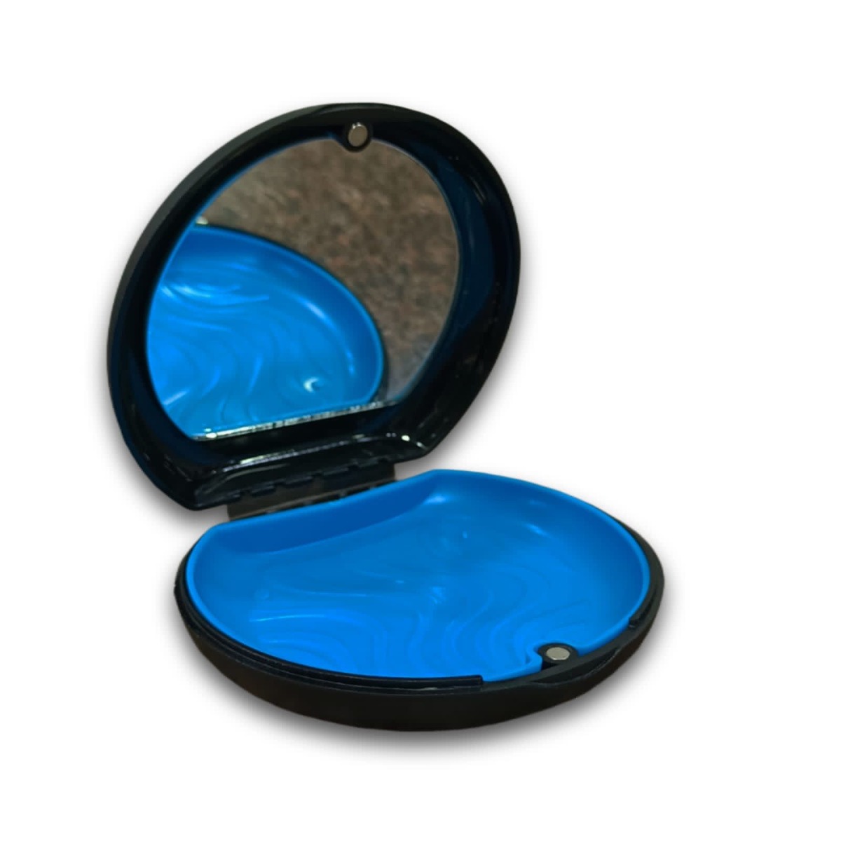 Snow White Aligner Case With Mirror & Removable Base - Black