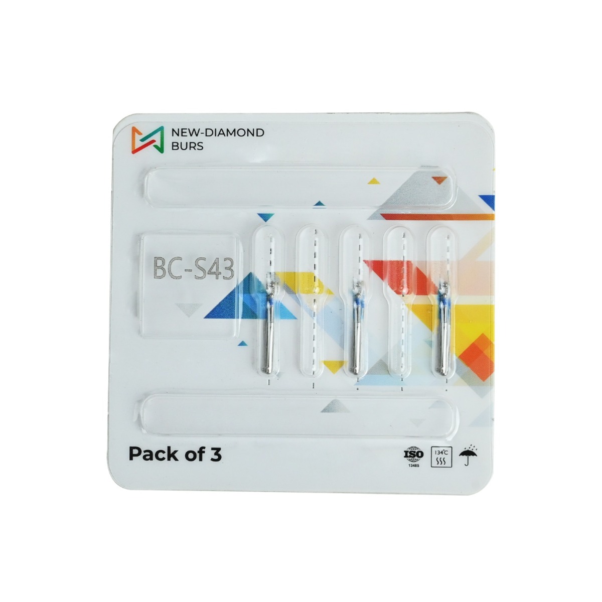 NewDiamond Ball Collar Diamond Bur -BC (Pack Of 3)