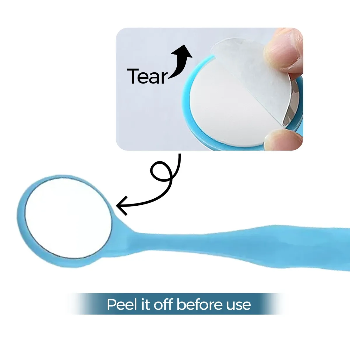 SuperEndo MaxVision Rhodium-Coated Anti-Fog Mouth Mirror (Pack of 10)