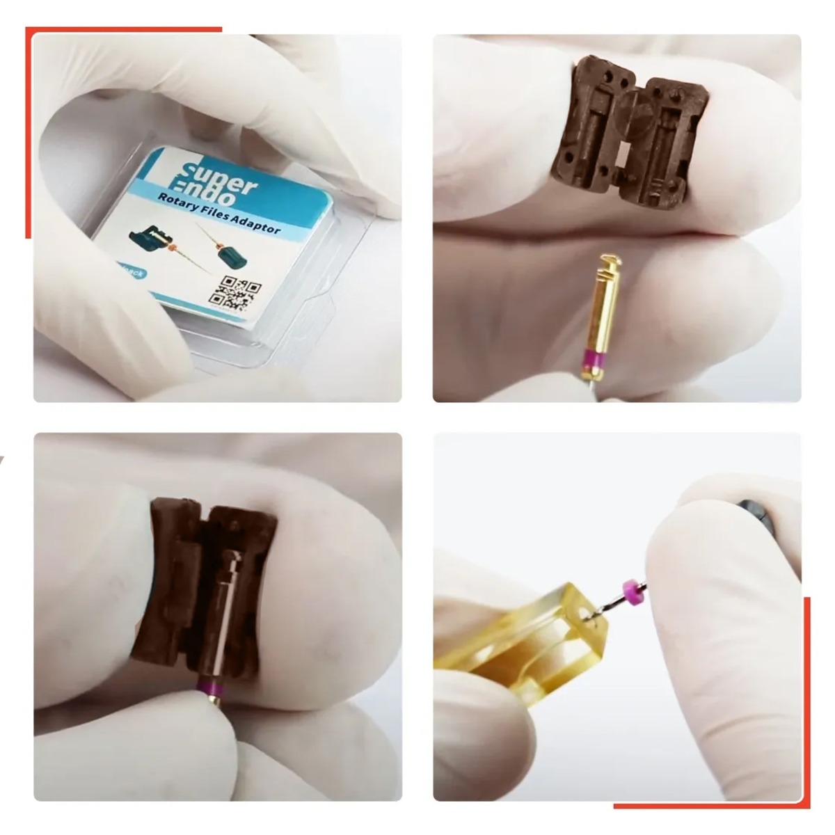 SuperEndo Rotary Files Adaptor (Pack of 4)