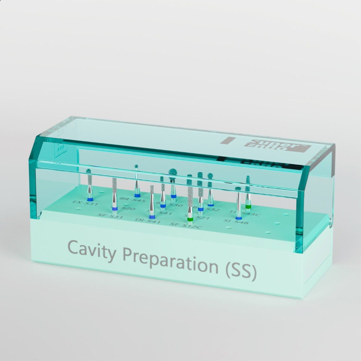 Superendo Cavity Preparation Short Shank Diamond Bur Kit