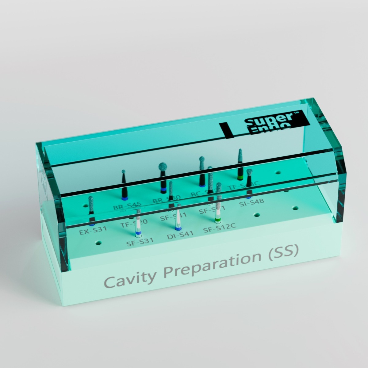 Superendo Cavity Preparation Short Shank Diamond Bur Kit
