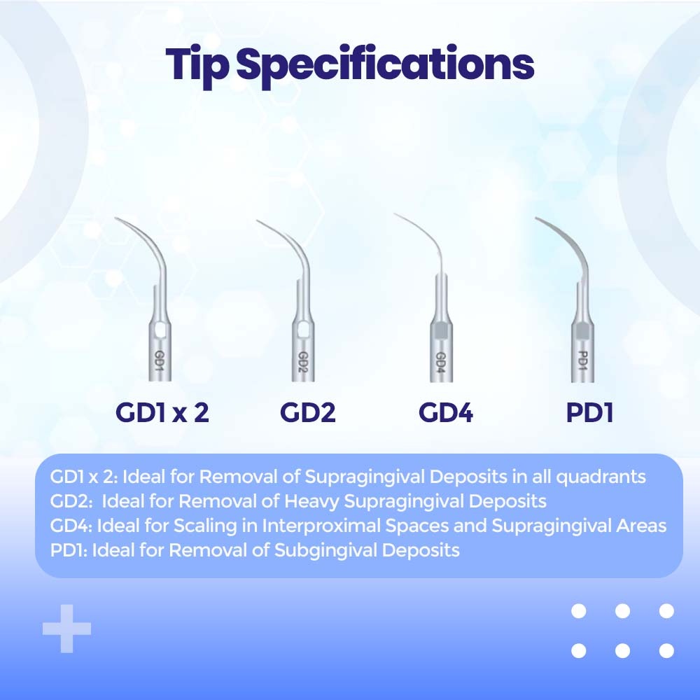 Woodpecker RTA D1 Ultrasonic Scaler Blue    