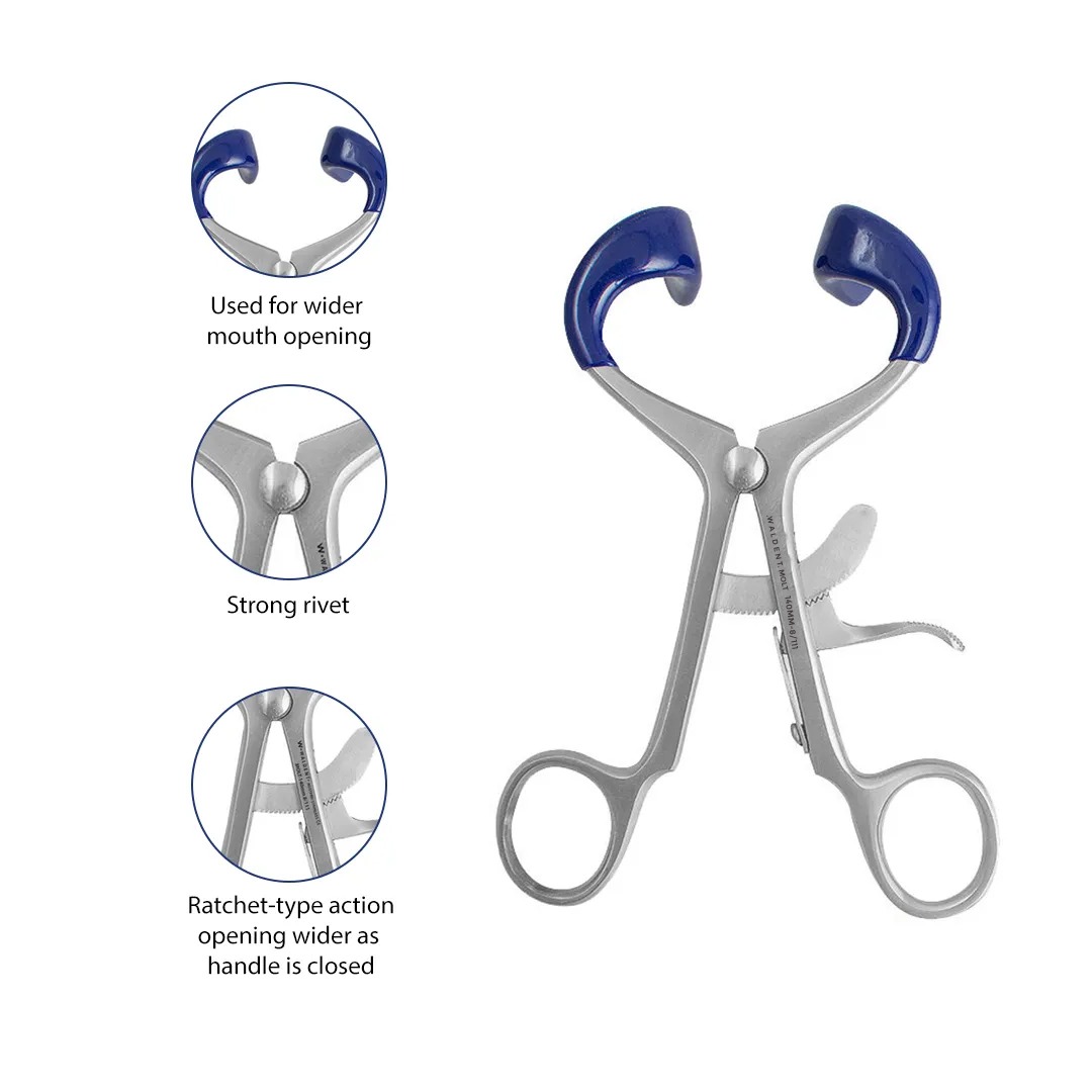 Waldent Mouth Gag Molt 140mm For Adults (8/111)
