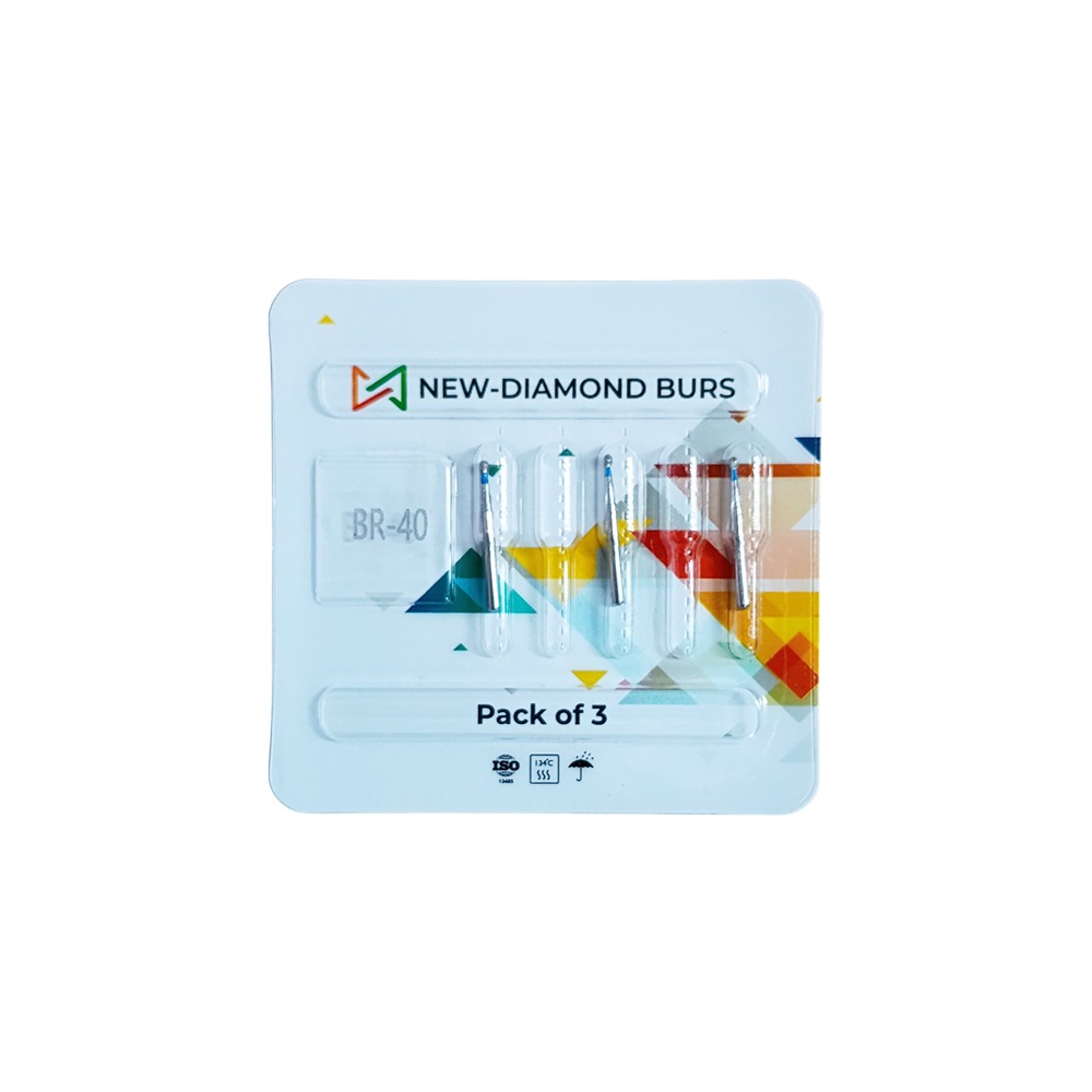 NewDiamond Ball Round Diamond Bur -BR (Pack Of 3)