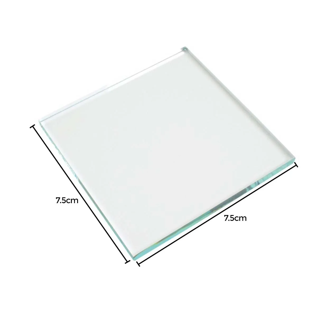 Indian Glass Plate 7.5cm x 7.5cm