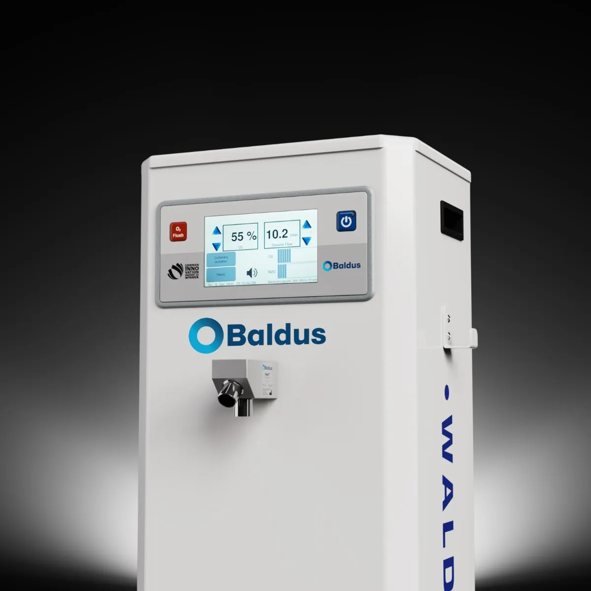 Baldus Touch - 70 Oxygen-Nitrous Oxide Mixer Unit With Encased Cart