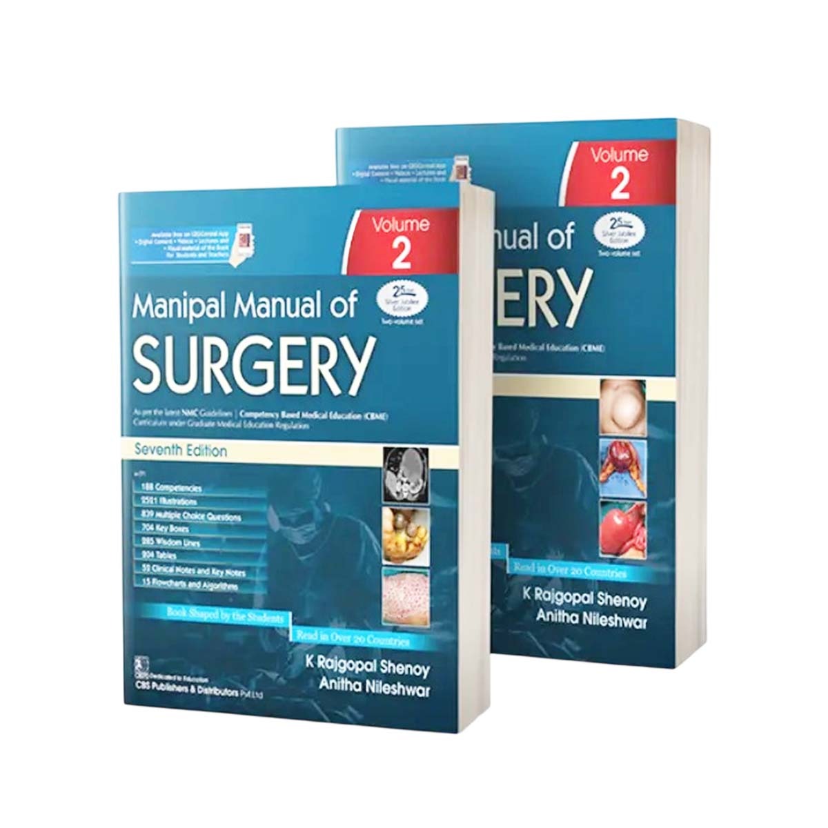 Manipal Manual Of Surgery 2 Volume Set 7th Edition 2025 (ISBN - 385703)