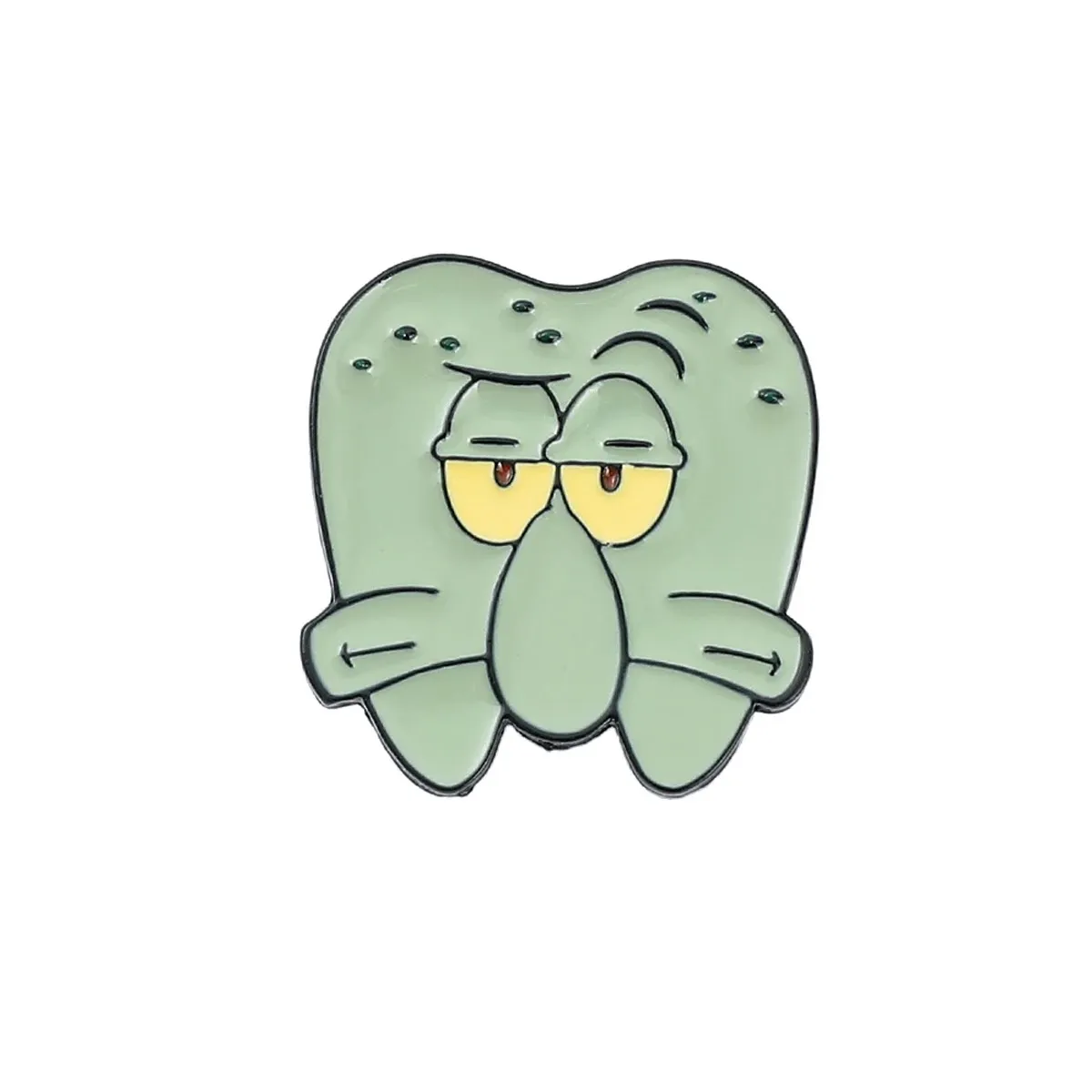 iDentical Squidward Tentacles Tooth Shape Brooch - Pack of 1 (ZYR-7012)