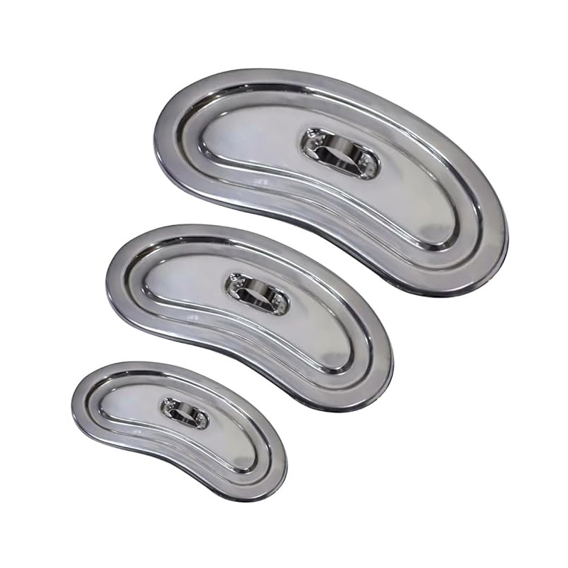 GI Stainless Steel Heavy Kidney Tray with Lid