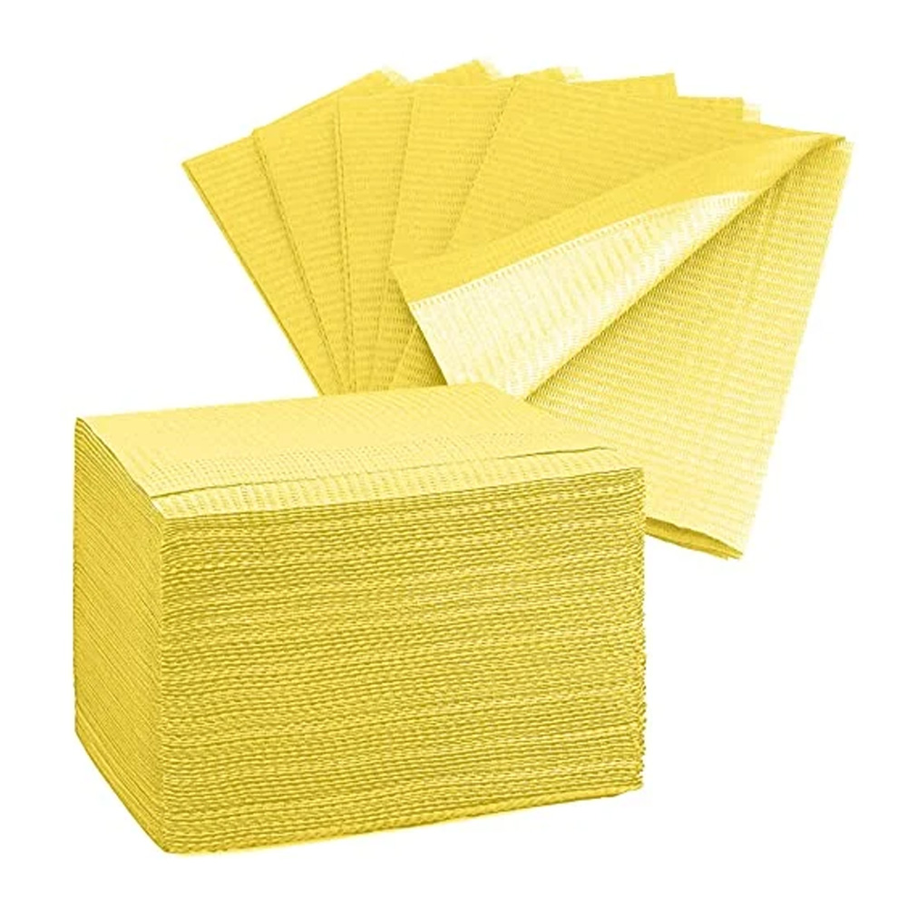 ET Dental Patient Bibs - Yellow